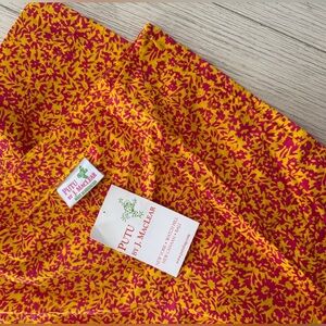 Putu by J. Maclear Gap Capri Pants Pink Yellow size 8